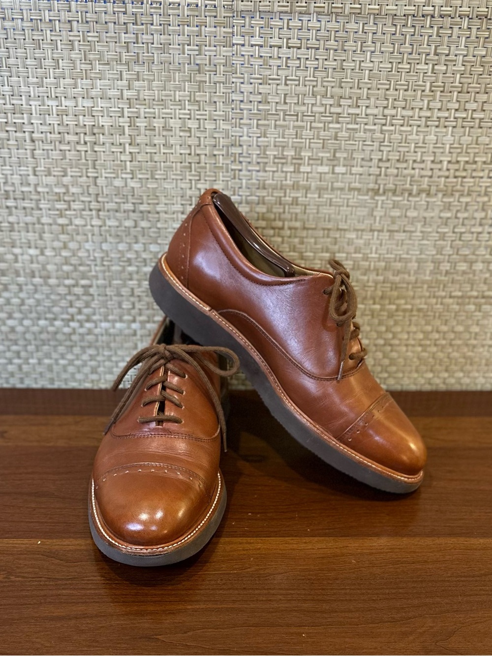 🌟HP🌟Samuel Hubbard Market Cap Dress Oxfords Whiskey Tan Cognac Leather PT 8W